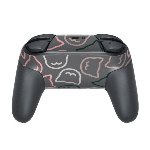 Nintendo Switch 用 PROコントローラ 専用 ニンテンドー スイッチ プロコン 専用 デザインスキンシール 全面セット カバー ケース 保護 フィルム ステッカー デコ アクセサリー 006784 ネコ 動物 イラスト