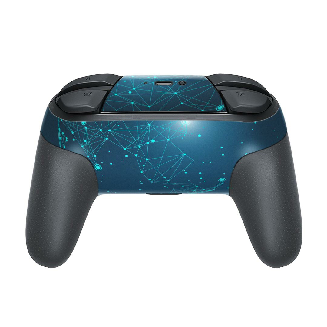 Nintendo Switch 用 PROコントローラ 専用 ニンテンドー スイッチ プロコン 専用 デザインスキンシール 全面セット カバー ケース 保護 フィルム ステッカー デコ アクセサリー 016061 地球　宇宙　かっこいい 2