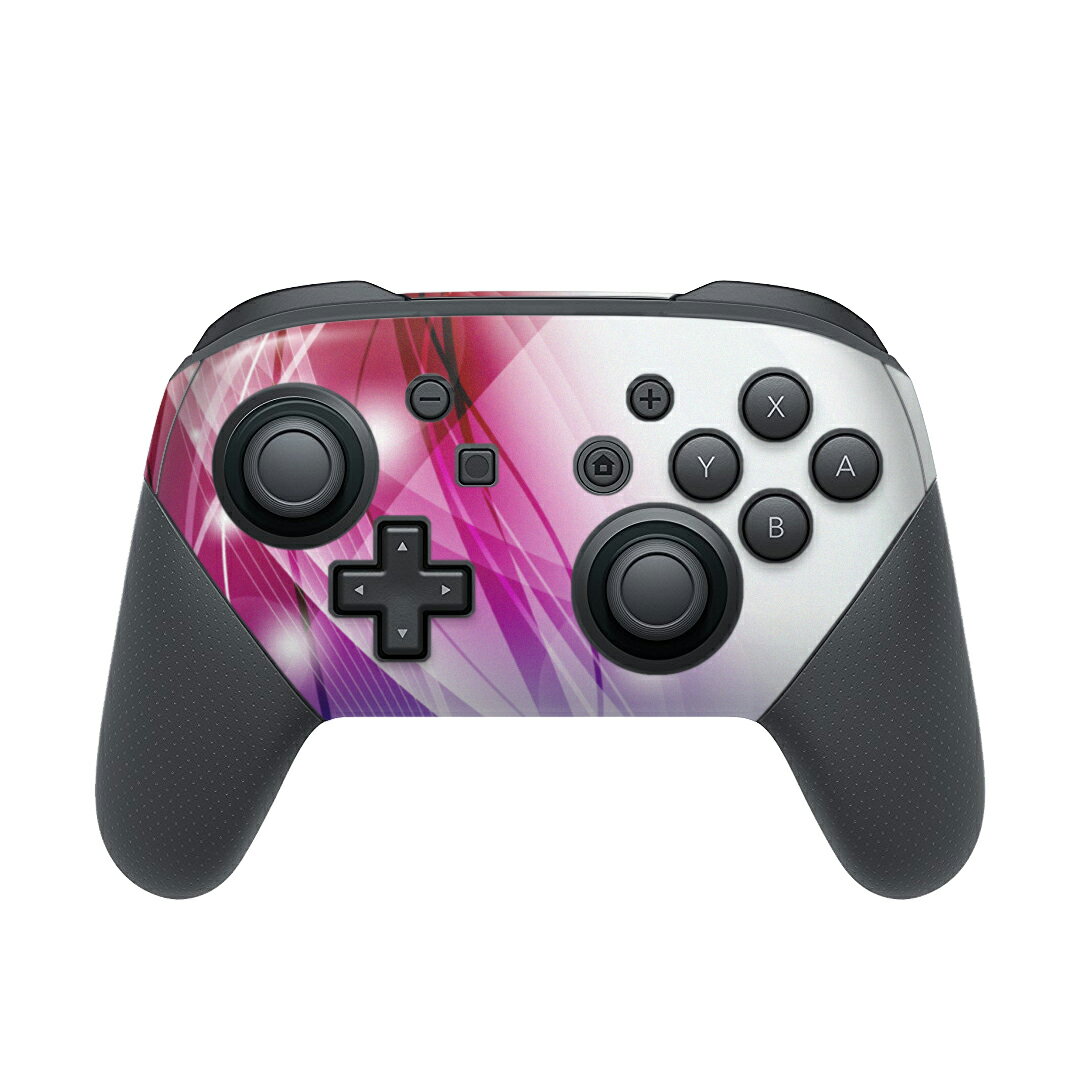 Nintendo Switch 用 PROコントローラ 専用 ニンテンドー スイッチ プロコン 専用 デザインスキンシール 全面セット カバー ケース 保護 フィルム ステッカー デコ アクセサリー 002099 カラフル キラキラ