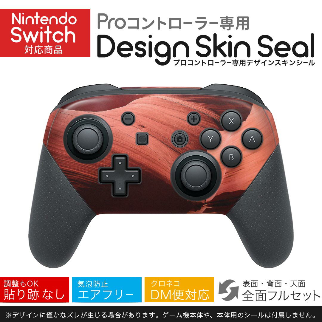 Nintendo Switch 用 PROコントローラ 専用 ニンテンドー スイッチ プロコン 専用 デザインスキンシール 全面セット カバー ケース 保護 フィルム ステッカー デコ アクセサリー 022871 岩
