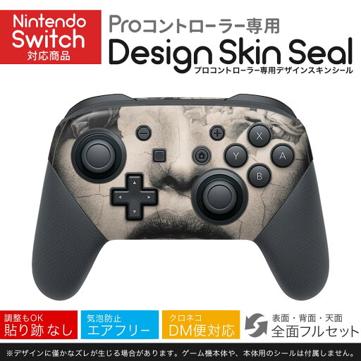 Nintendo Switch 用 PROコントローラ 専用 ニンテンドー スイッチ プロコン 専用 デザインスキンシール 全面セット カバー ケース 保護 フィルム ステッカー デコ アクセサリー 023396 女性 顔 人物 Nintendo Switch 用 PROコントローラ 専用 ニンテンドー スイッチ プロコン 専用 デザインスキンシール 全面セット カバー ケース 保護 フィルム ステッカー デコ アクセサリー 023396 女性 顔 人物
