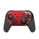 Nintendo Switch 用 PROコントローラ 専用 ニンテンドー スイッチ プロコン 専用 デザインスキンシール 全面セット カバー ケース 保護 フィルム ステッカー デコ アクセサリー 005767 赤 レッド ハート