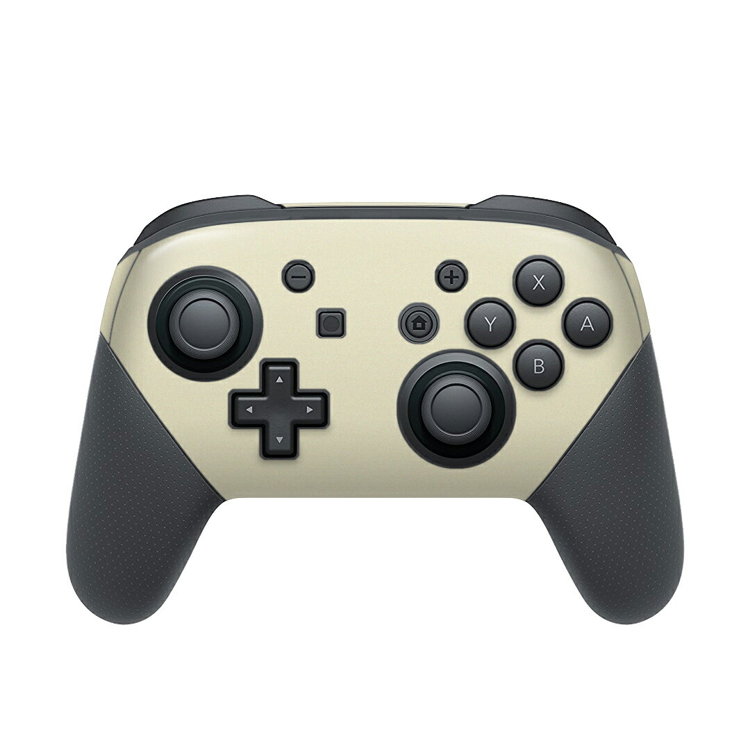 Nintendo Switch 用 PROコントローラ 専用 ニンテンドー スイッチ プロコン 専用 デザインスキンシール 全面セット カバー ケース 保護 フィルム ステッカー デコ アクセサリー 008963 シンプル 無地 白