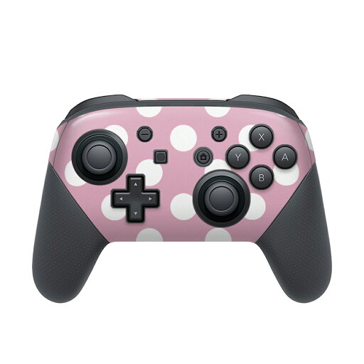 Nintendo Switch 用 PROコントローラ 専用 ニンテンドー スイッチ プロコン 専用 デザインスキンシール 全面セット カバー ケース 保護 フィルム ステッカー デコ アクセサリー 009059 シンプル 水玉 ドット ピンク Nintendo Switch 用 PROコントローラ 専用 ニンテンドー スイッチ プロコン 専用 デザインスキンシール 全面セット カバー ケース 保護 フィルム ステッカー デコ アクセサリー 009059 シンプル 水玉 ドット ピンク