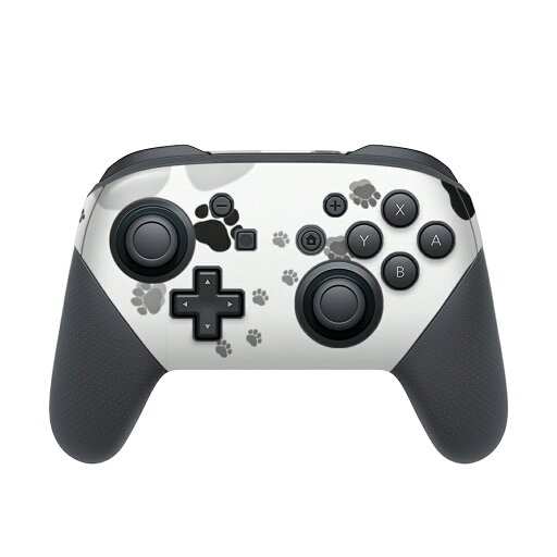 Nintendo Switch 用 PROコントローラ 専用 ニンテンドー スイッチ プロコン 専用 デザインスキンシール 全面セット カバー ケース 保護 フィルム ステッカー デコ アクセサリー 010216 動物 足跡 白 黒 Nintendo Switch 用 PROコントローラ 専用 ニンテンドー スイッチ プロコン 専用 デザインスキンシール 全面セット カバー ケース 保護 フィルム ステッカー デコ アクセサリー 010216 動物 足跡 白 黒