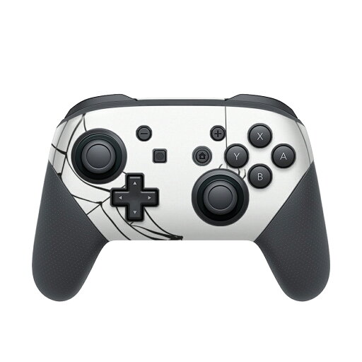 Nintendo Switch 用 PROコントローラ 専用 ニンテンドー スイッチ プロコン 専用 デザインスキンシール 全面セット カバー ケース 保護 フィルム ステッカー デコ アクセサリー 010224 クモ 蜘蛛の巣 白 黒 Nintendo Switch 用 PROコントローラ 専用 ニンテンドー スイッチ プロコン 専用 デザインスキンシール 全面セット カバー ケース 保護 フィルム ステッカー デコ アクセサリー 010224 クモ 蜘蛛の巣 白 黒