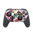 Nintendo Switch 用 PROコントローラ 専用 ニンテンドー スイッチ プロコン 専用 デザインスキンシール 全面セット カバー ケース 保護 フィルム ステッカー デコ アクセサリー 014097 トロピカル ハイビスカス シーサー(2)