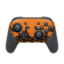 Nintendo Switch 用 PROコントローラ 専用 ニンテンドー スイッチ プロコン 専用 デザインスキンシール 全面セット カバー ケース 保護 フィルム ステッカー デコ アクセサリー 014611 ハロウィン かぼちゃ コウモリ