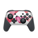 Nintendo Switch 用 PROコントローラ 専用 ニンテンドー スイッチ プロコン 専用 デザインスキンシール 全面セット カバー ケース 保護 フィルム ステッカー デコ アクセサリー 015562 ハート ピンク かわいい(2)