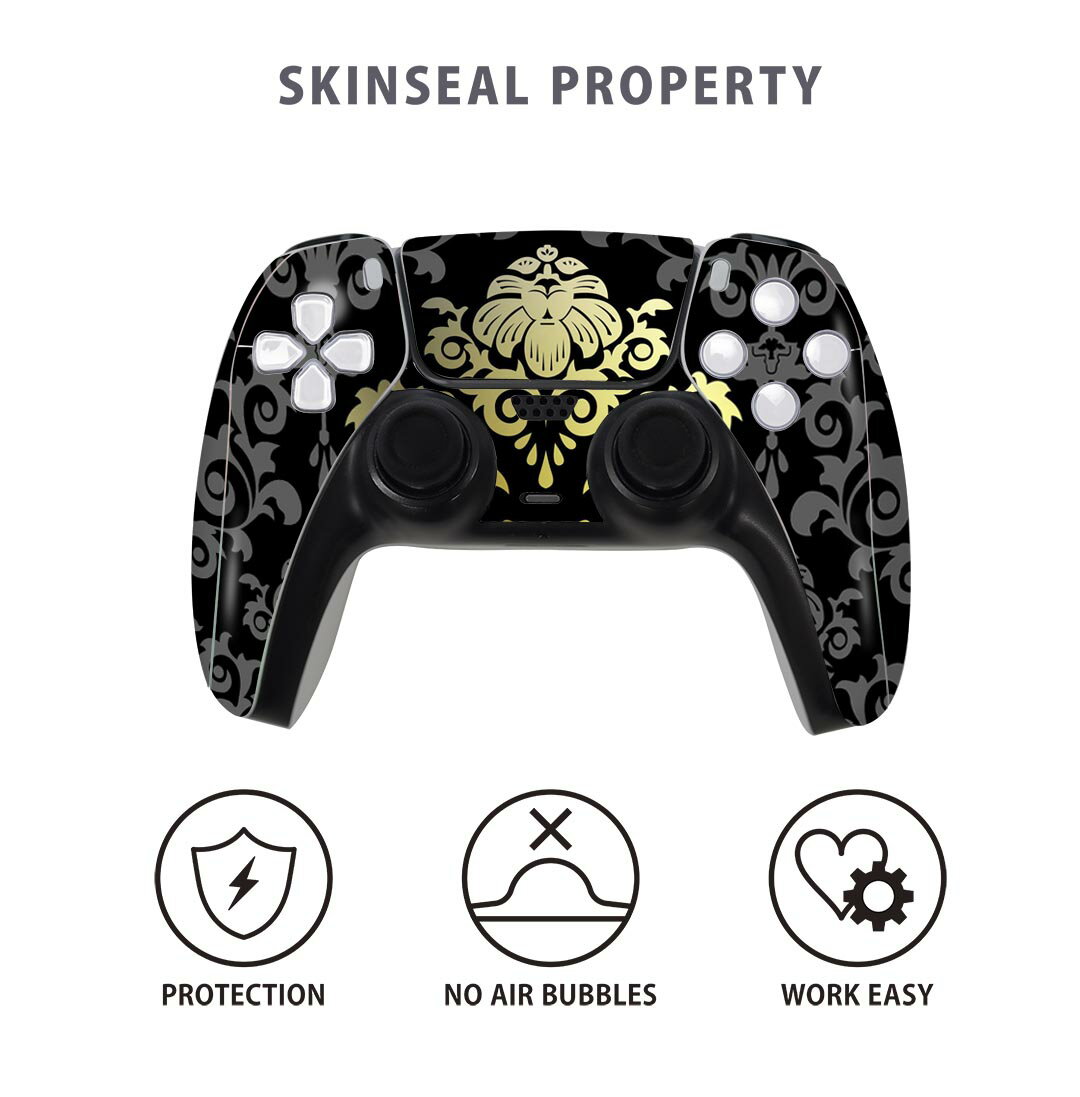 PS5用 ワイヤレスコントローラー 専用 スキンシール おしゃれなスキンシール 貼るだけでかんたんドレスアップ 気軽に着せ替えが楽しめるデザインステッカー