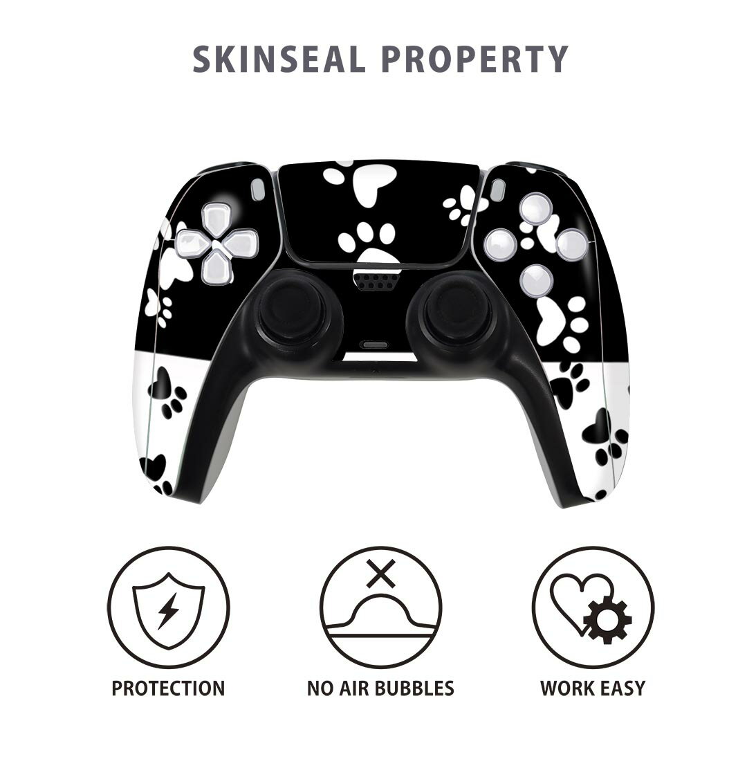 PS5用 ワイヤレスコントローラー 専用 スキンシール おしゃれなスキンシール 貼るだけでかんたんドレスアップ 気軽に着せ替えが楽しめるデザインステッカー 2