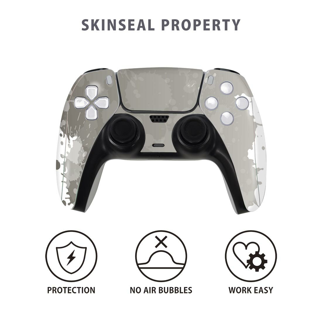 PS5用 ワイヤレスコントローラー 専用 スキンシール おしゃれなスキンシール 貼るだけでかんたんドレスアップ 気軽に着せ替えが楽しめるデザインステッカー