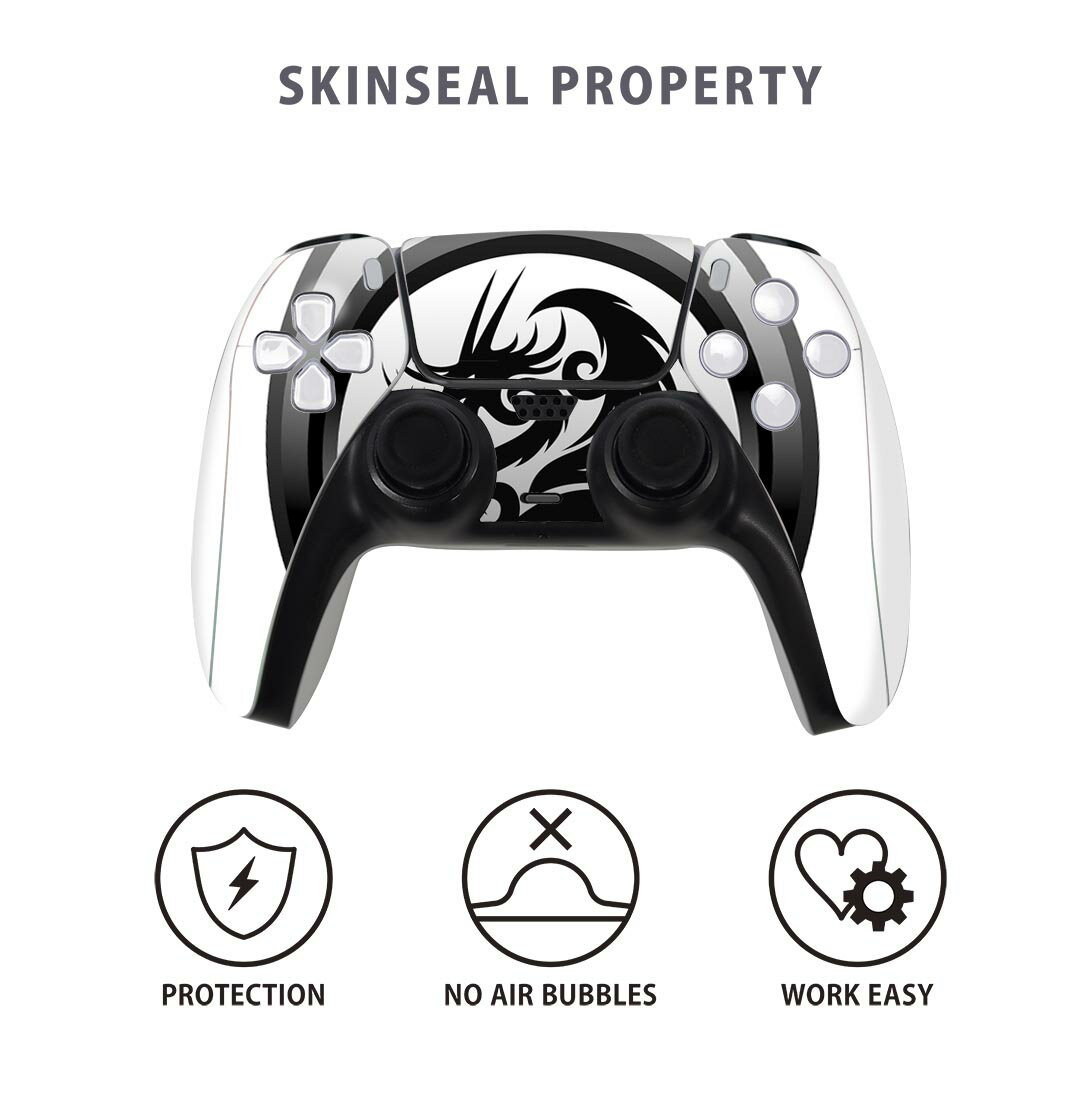PS5用 ワイヤレスコントローラー 専用 スキンシール おしゃれなスキンシール 貼るだけでかんたんドレスアップ 気軽に着せ替えが楽しめるデザインステッカー 2