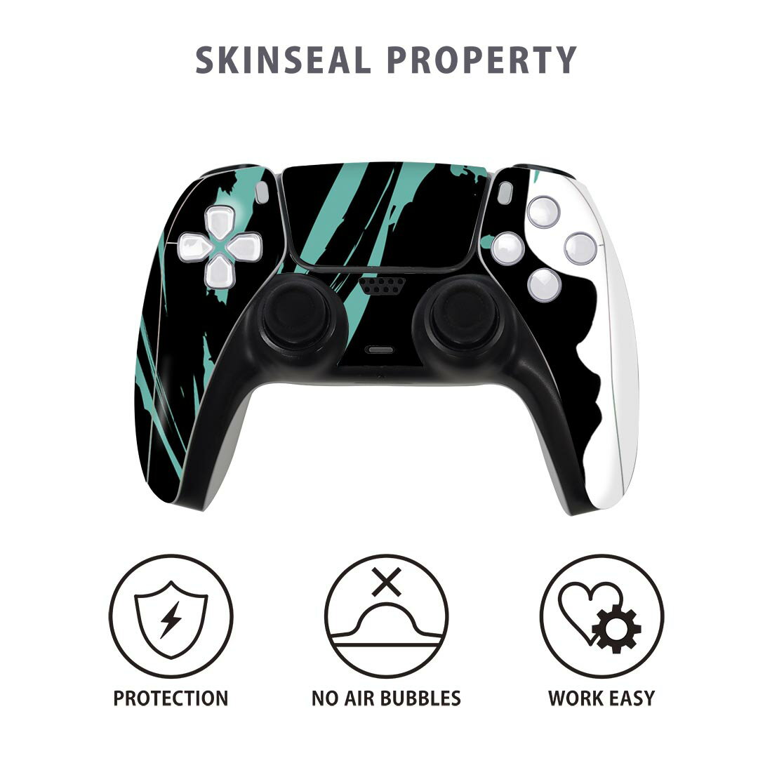 PS5用 ワイヤレスコントローラー 専用 スキンシール おしゃれなスキンシール 貼るだけでかんたんドレスアップ 気軽に着せ替えが楽しめるデザインステッカー