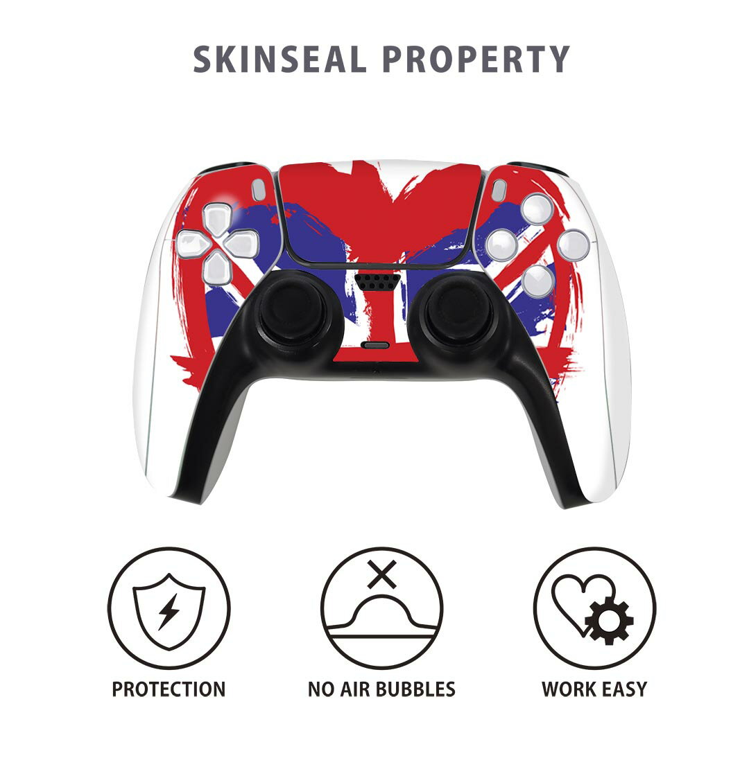 PS5用 ワイヤレスコントローラー 専用 スキンシール おしゃれなスキンシール 貼るだけでかんたんドレスアップ 気軽に着せ替えが楽しめるデザインステッカー