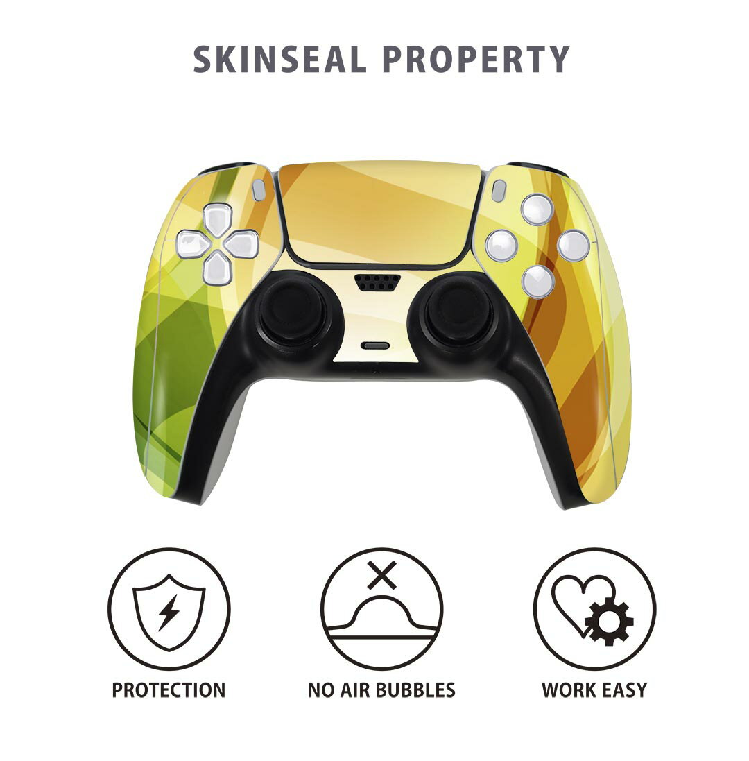PS5用 ワイヤレスコントローラー 専用 スキンシール おしゃれなスキンシール 貼るだけでかんたんドレスアップ 気軽に着せ替えが楽しめるデザインステッカー