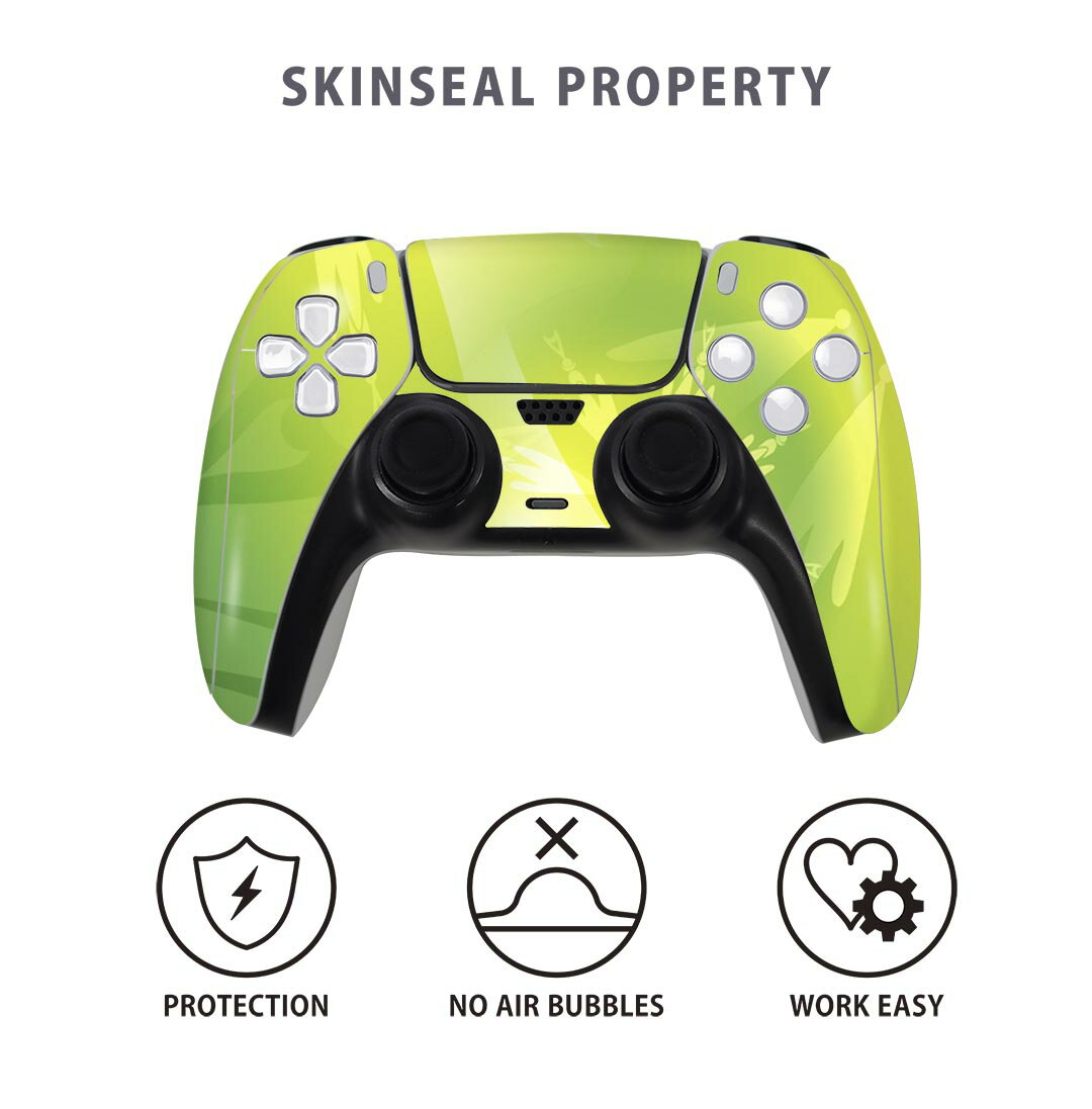 PS5用 ワイヤレスコントローラー 専用 スキンシール おしゃれなスキンシール 貼るだけでかんたんドレスアップ 気軽に着せ替えが楽しめるデザインステッカー