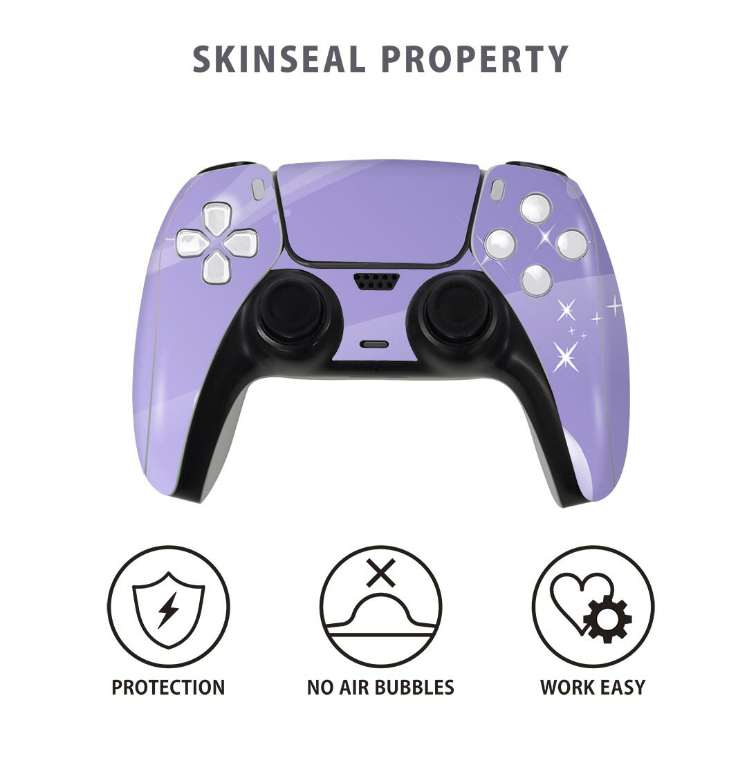 PS5用 ワイヤレスコントローラー 専用 スキンシール おしゃれなスキンシール 貼るだけでかんたんドレスアップ 気軽に着せ替えが楽しめるデザインステッカー