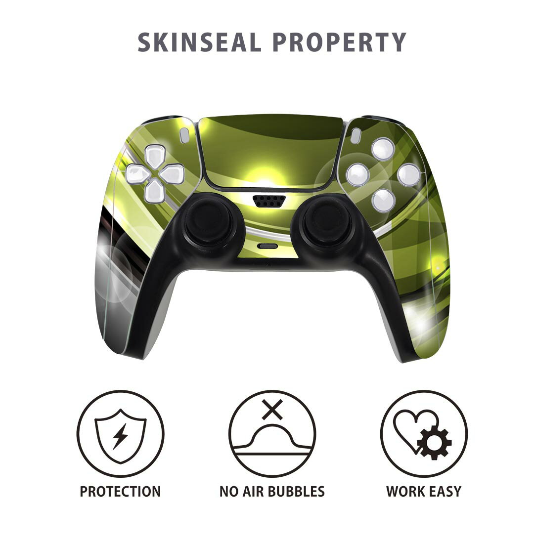 PS5用 ワイヤレスコントローラー 専用 スキンシール おしゃれなスキンシール 貼るだけでかんたんドレスアップ 気軽に着せ替えが楽しめるデザインステッカー