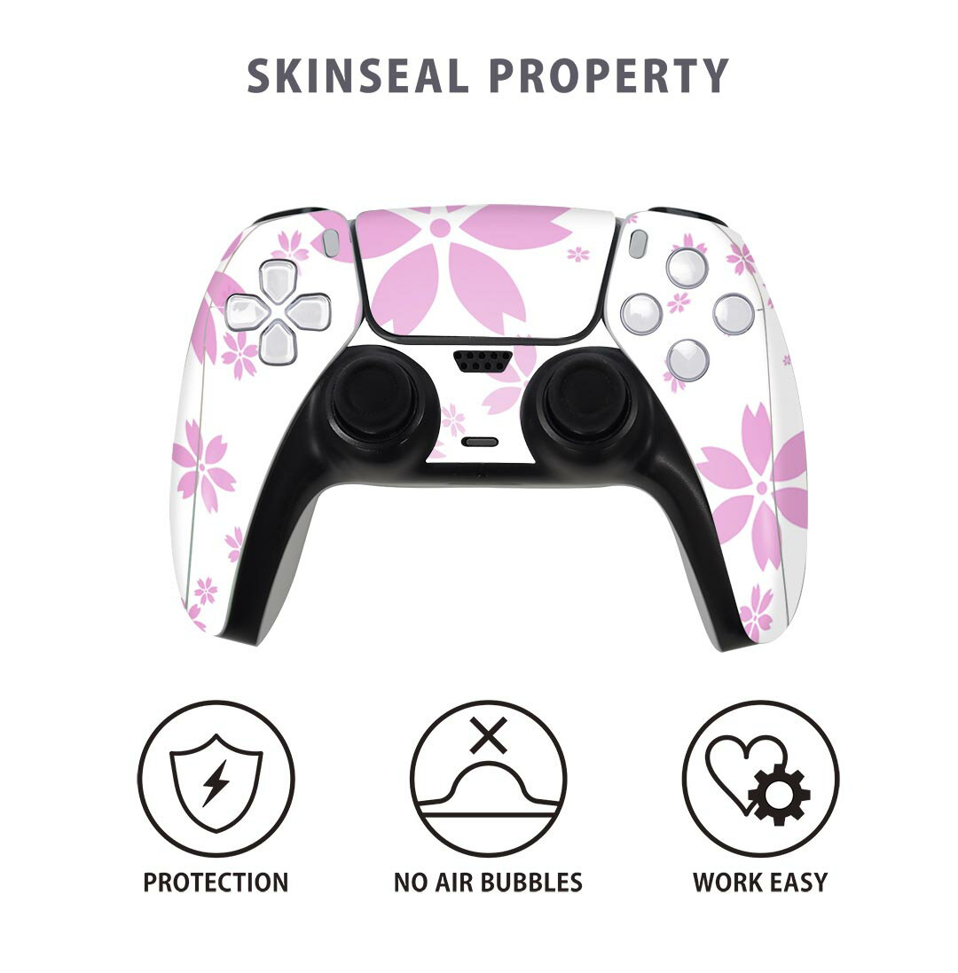 PS5用 ワイヤレスコントローラー 専用 スキンシール おしゃれなスキンシール 貼るだけでかんたんドレスアップ 気軽に着せ替えが楽しめるデザインステッカー