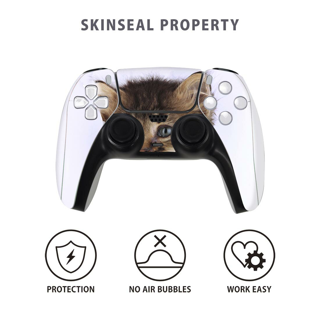 PS5用 ワイヤレスコントローラー 専用 スキンシール おしゃれなスキンシール 貼るだけでかんたんドレスアップ 気軽に着せ替えが楽しめるデザインステッカー