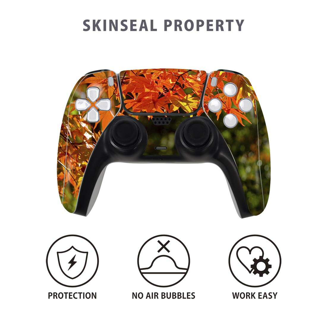 PS5用 ワイヤレスコントローラー 専用 スキンシール おしゃれなスキンシール 貼るだけでかんたんドレスアップ 気軽に着せ替えが楽しめるデザインステッカー