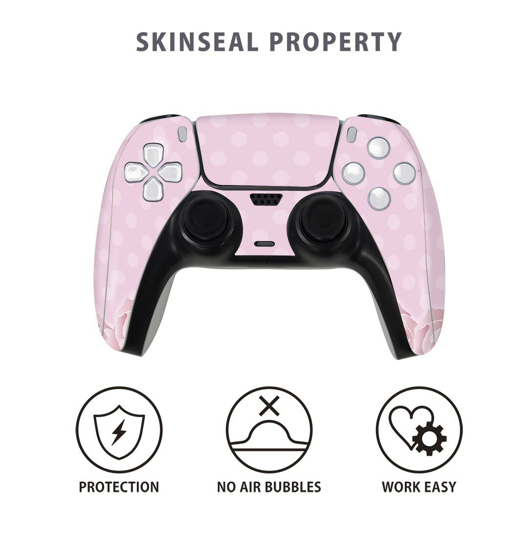 PS5用 ワイヤレスコントローラー 専用 スキンシール おしゃれなスキンシール 貼るだけでかんたんドレスアップ 気軽に着せ替えが楽しめるデザインステッカー