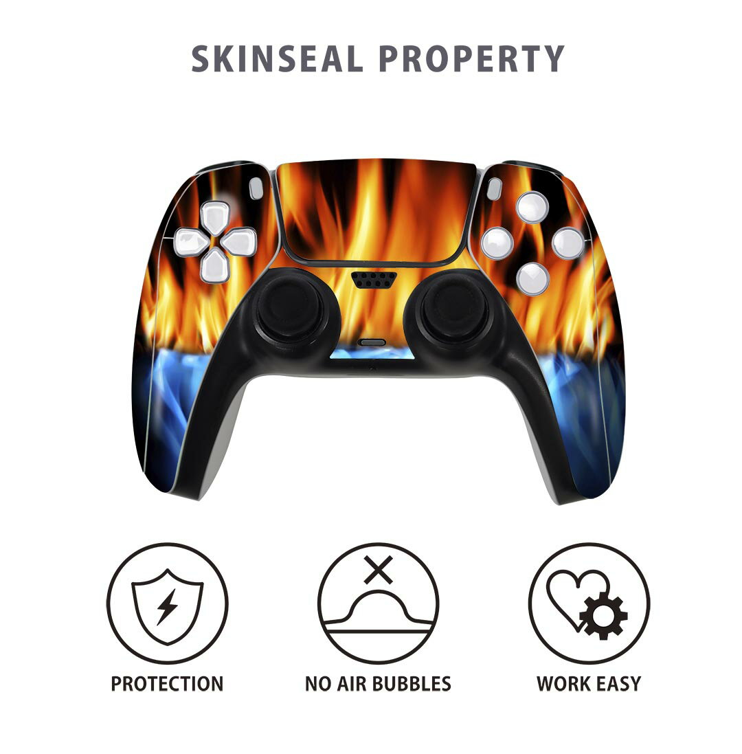 PS5用 ワイヤレスコントローラー 専用 スキンシール おしゃれなスキンシール 貼るだけでかんたんドレスアップ 気軽に着せ替えが楽しめるデザインステッカー