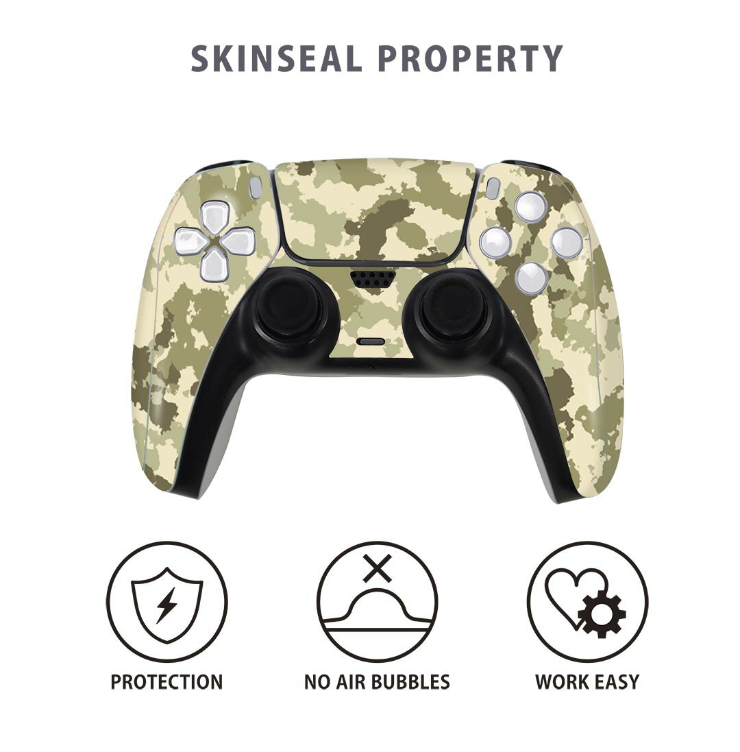 PS5用 ワイヤレスコントローラー 専用 スキンシール おしゃれなスキンシール 貼るだけでかんたんドレスアップ 気軽に着せ替えが楽しめるデザインステッカー