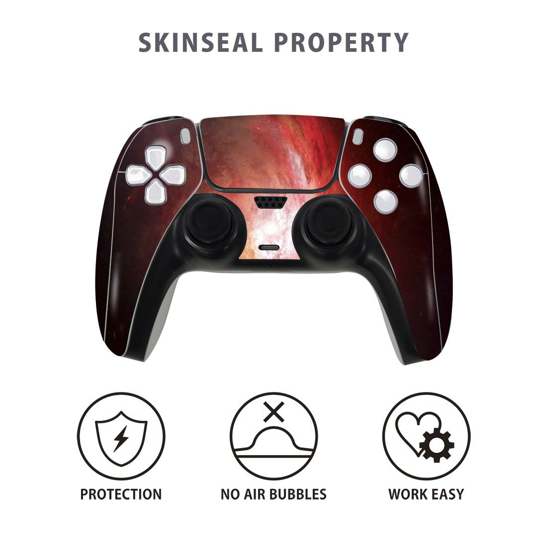 PS5用 ワイヤレスコントローラー 専用 スキンシール おしゃれなスキンシール 貼るだけでかんたんドレスアップ 気軽に着せ替えが楽しめるデザインステッカー