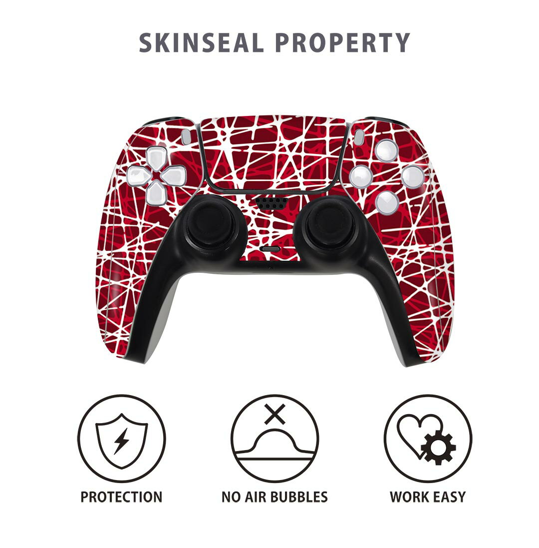 PS5用 ワイヤレスコントローラー 専用 スキンシール おしゃれなスキンシール 貼るだけでかんたんドレスアップ 気軽に着せ替えが楽しめるデザインステッカー
