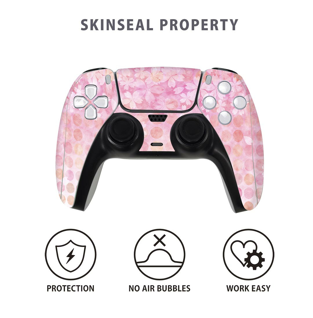 PS5用 ワイヤレスコントローラー 専用 スキンシール おしゃれなスキンシール 貼る...
