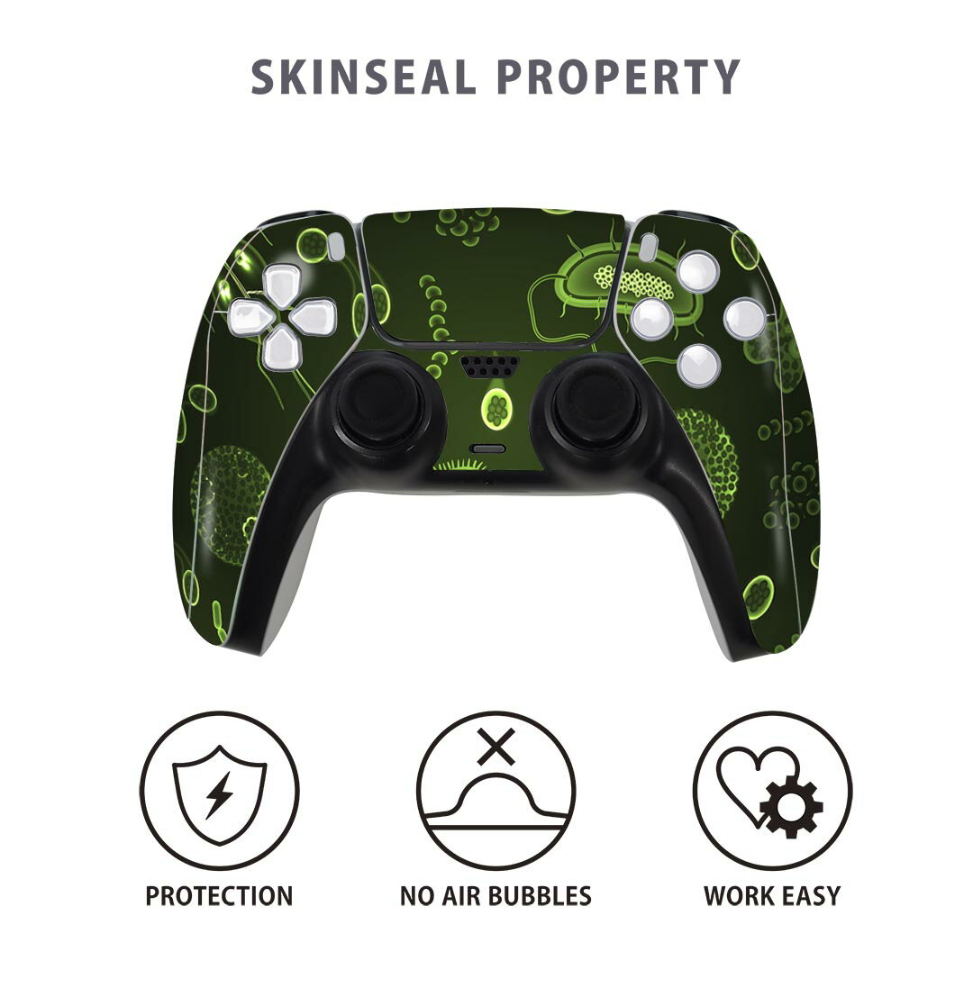PS5用 ワイヤレスコントローラー 専用 スキンシール おしゃれなスキンシール 貼るだけでかんたんドレスアップ 気軽に着せ替えが楽しめるデザインステッカー
