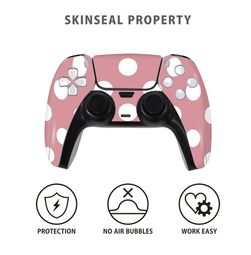 PS5用 ワイヤレスコントローラー 専用 スキンシール おしゃれなスキンシール 貼るだけでかんたんドレスアップ 気軽に着せ替えが楽しめるデザインステッカー