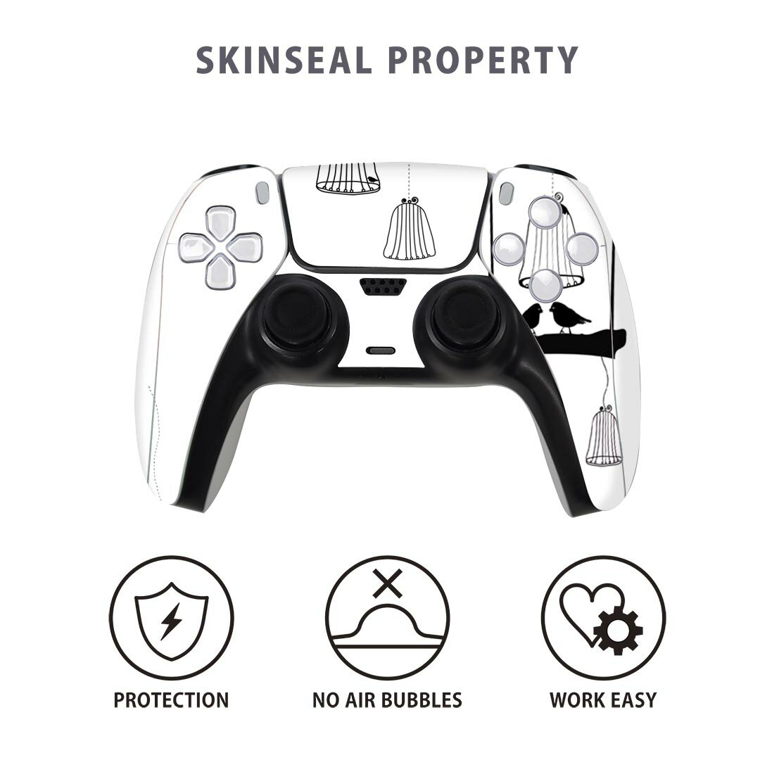 PS5用 ワイヤレスコントローラー 専用 スキンシール おしゃれなスキンシール 貼るだけでかんたんドレスアップ 気軽に着せ替えが楽しめるデザインステッカー