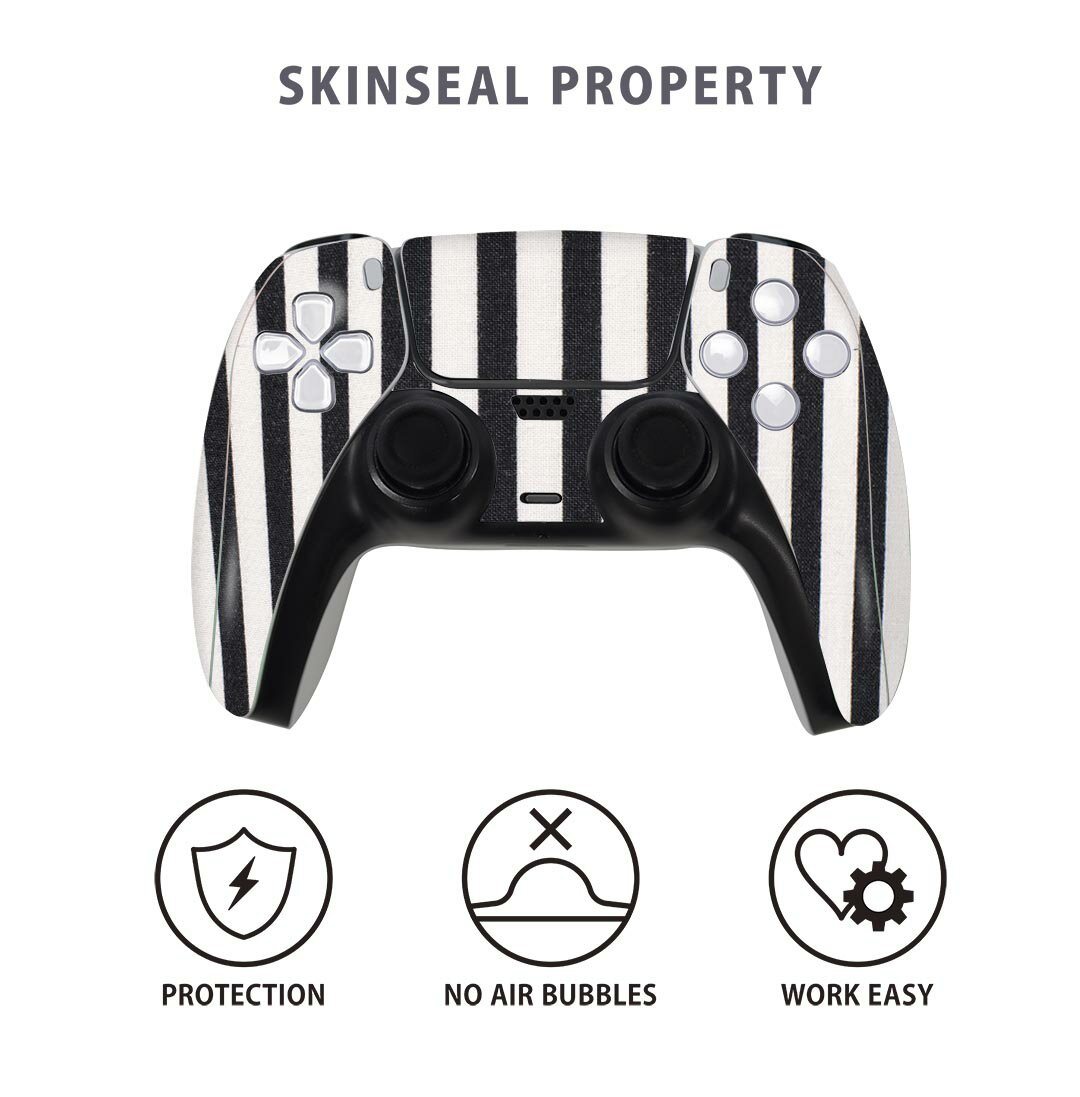PS5用 ワイヤレスコントローラー 専用 スキンシール おしゃれなスキンシール 貼るだけでかんたんドレスアップ 気軽に着せ替えが楽しめるデザインステッカー