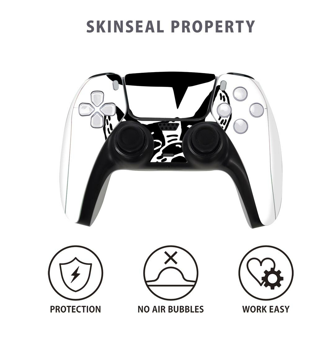 PS5用 ワイヤレスコントローラー 専用 スキンシール おしゃれなスキンシール 貼るだけでかんたんドレスアップ 気軽に着せ替えが楽しめるデザインステッカー