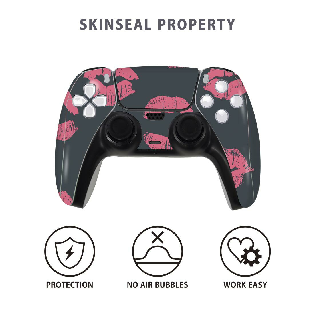PS5用 ワイヤレスコントローラー 専用 スキンシール おしゃれなスキンシール 貼るだけでかんたんドレスアップ 気軽に着せ替えが楽しめるデザインステッカー