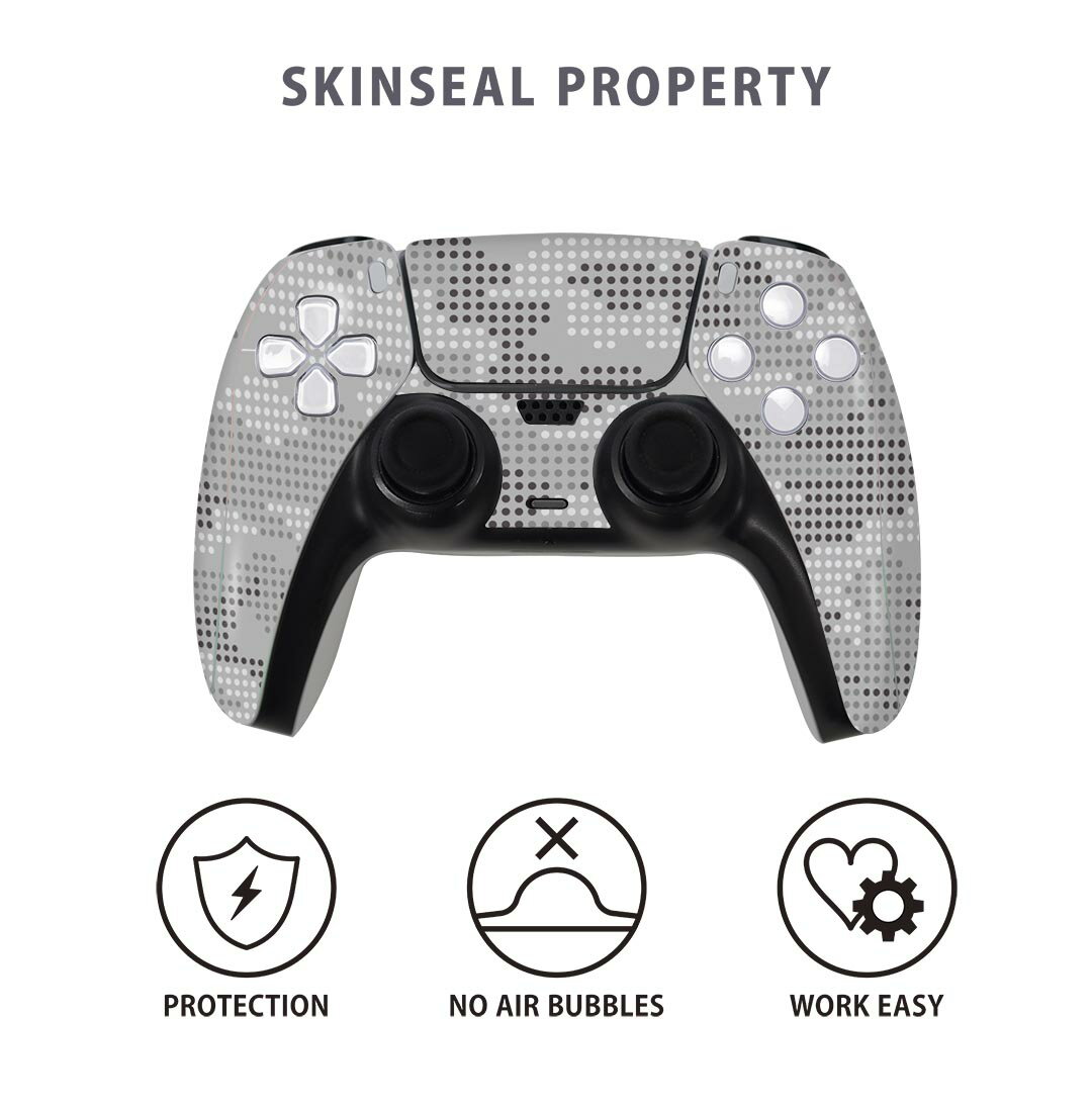 PS5用 ワイヤレスコントローラー 専用 スキンシール おしゃれなスキンシール 貼るだけでかんたんドレスアップ 気軽に着せ替えが楽しめるデザインステッカー