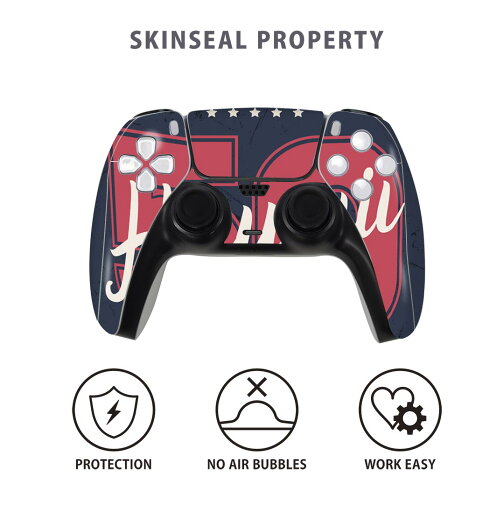 PS5用 ワイヤレスコントローラー 専用 スキンシール おしゃれなスキンシール 貼るだけでかんたんドレスアップ 気軽に着せ替えが楽しめるデザインステッカー