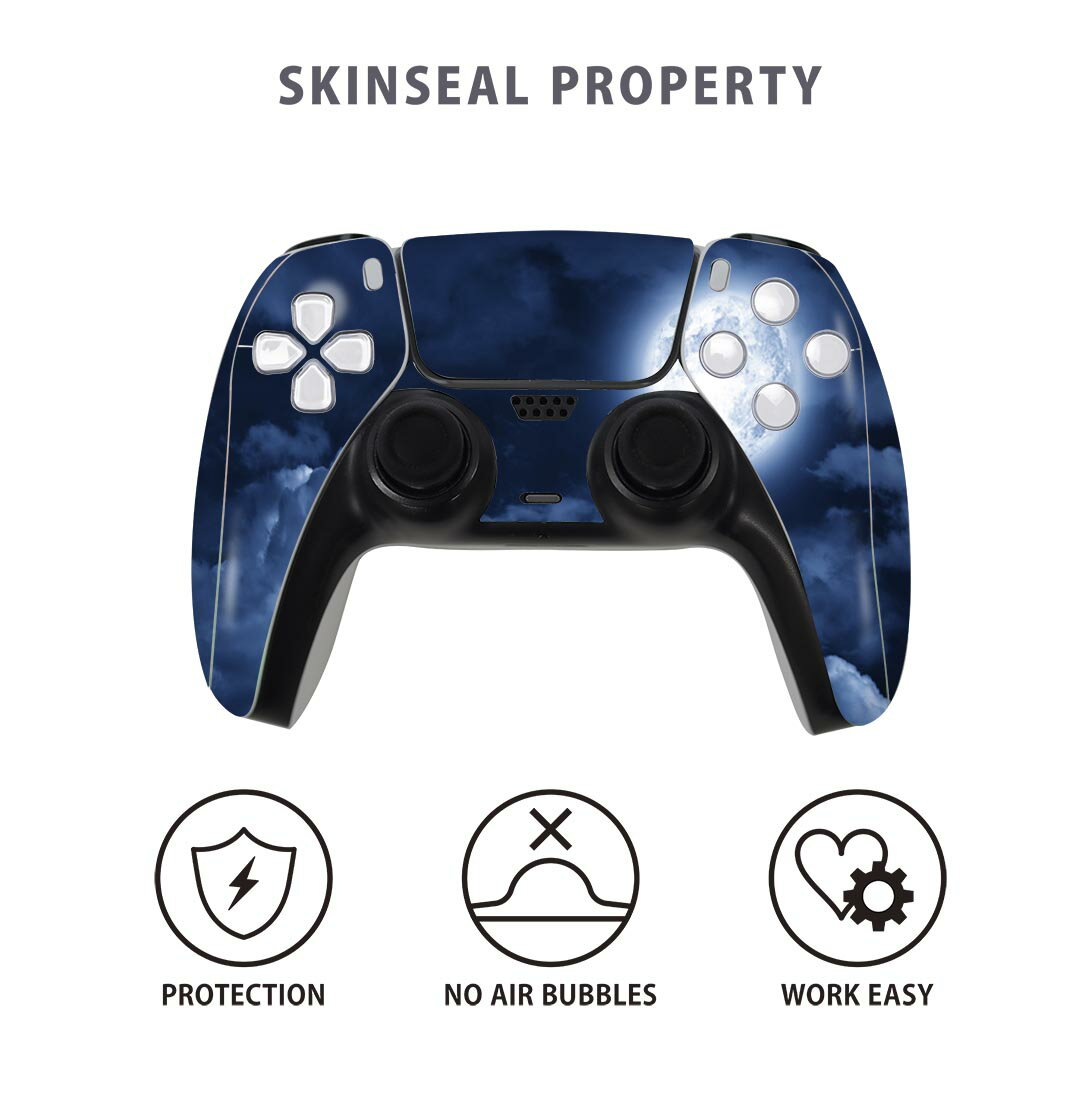 PS5用 ワイヤレスコントローラー 専用 スキンシール おしゃれなスキンシール 貼るだけでかんたんドレスアップ 気軽に着せ替えが楽しめるデザインステッカー