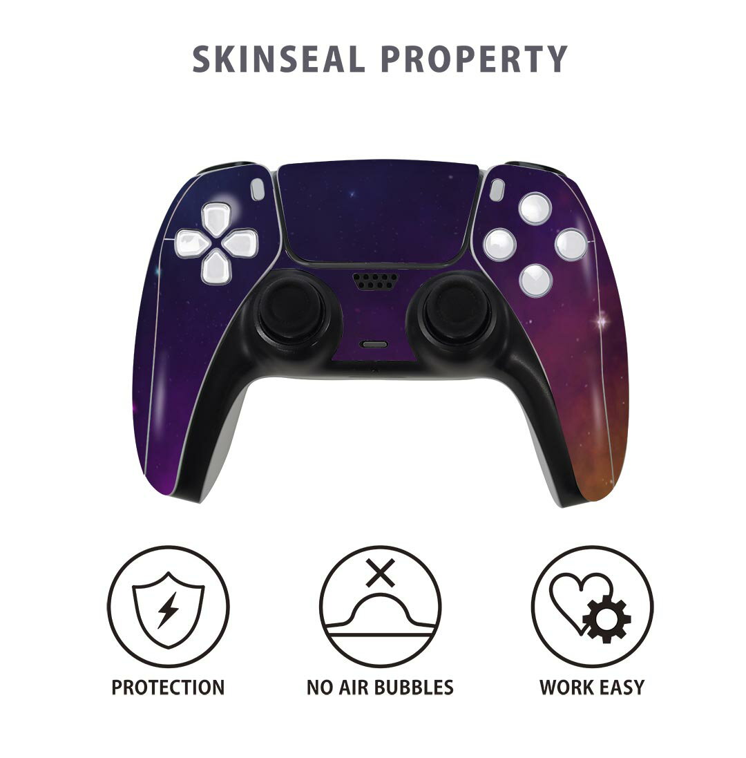 PS5用 ワイヤレスコントローラー 専用 スキンシール おしゃれなスキンシール 貼るだけでかんたんドレスアップ 気軽に着せ替えが楽しめるデザインステッカー