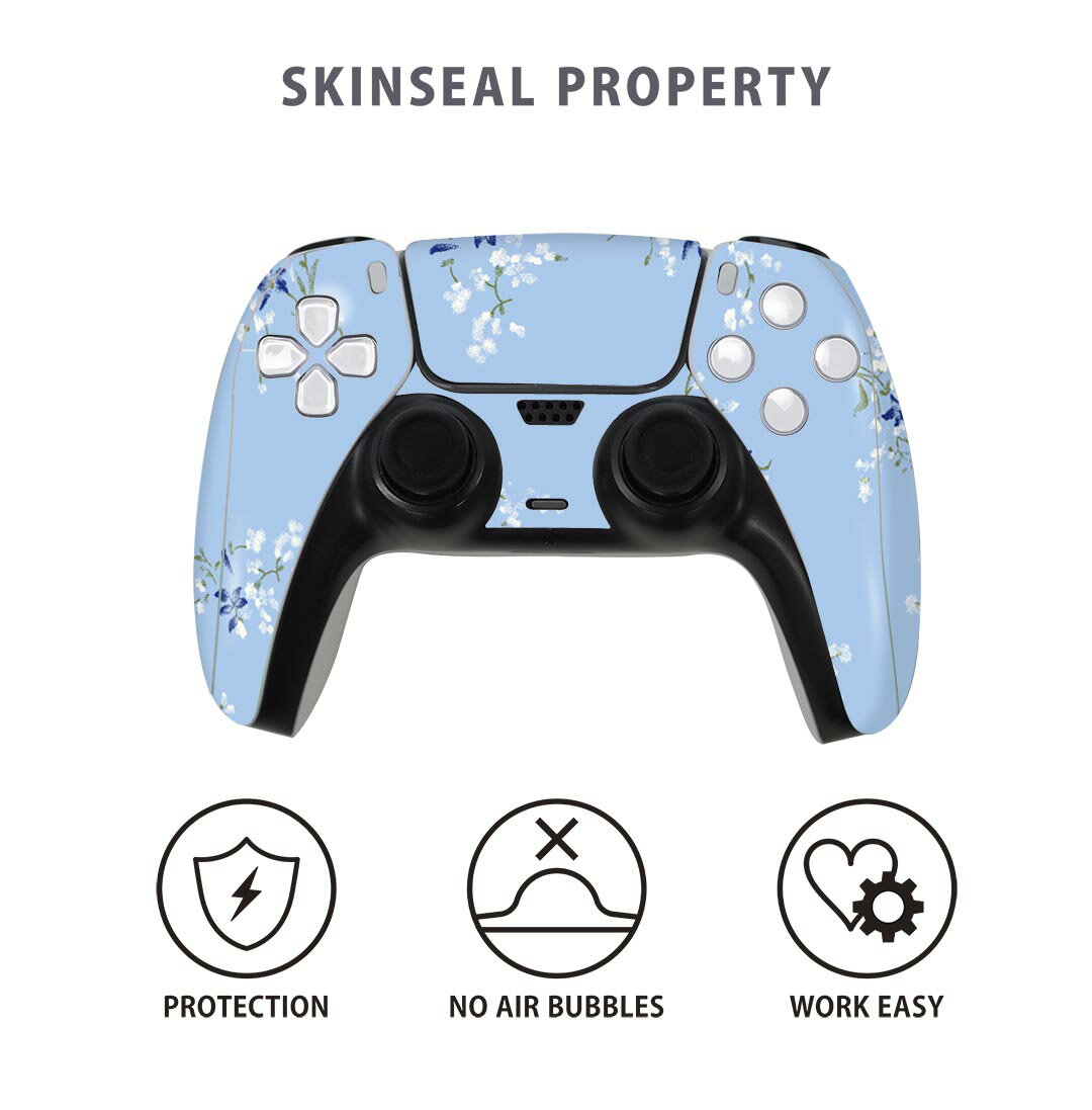 PS5用 ワイヤレスコントローラー 専用 スキンシール おしゃれなスキンシール 貼るだけでかんたんドレスアップ 気軽に着せ替えが楽しめるデザインステッカー