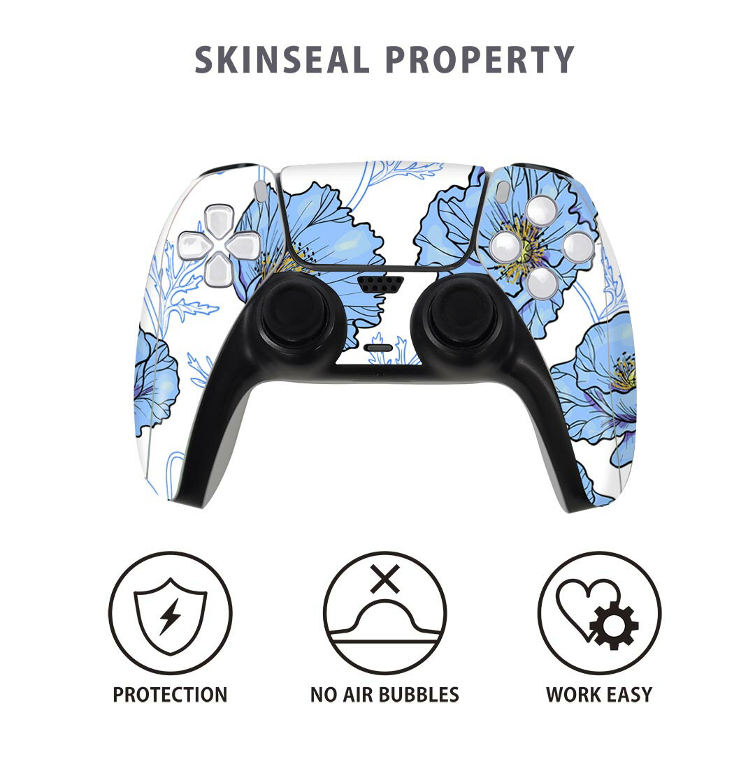 PS5用 ワイヤレスコントローラー 専用 スキンシール おしゃれなスキンシール 貼るだけでかんたんドレスアップ 気軽に着せ替えが楽しめるデザインステッカー