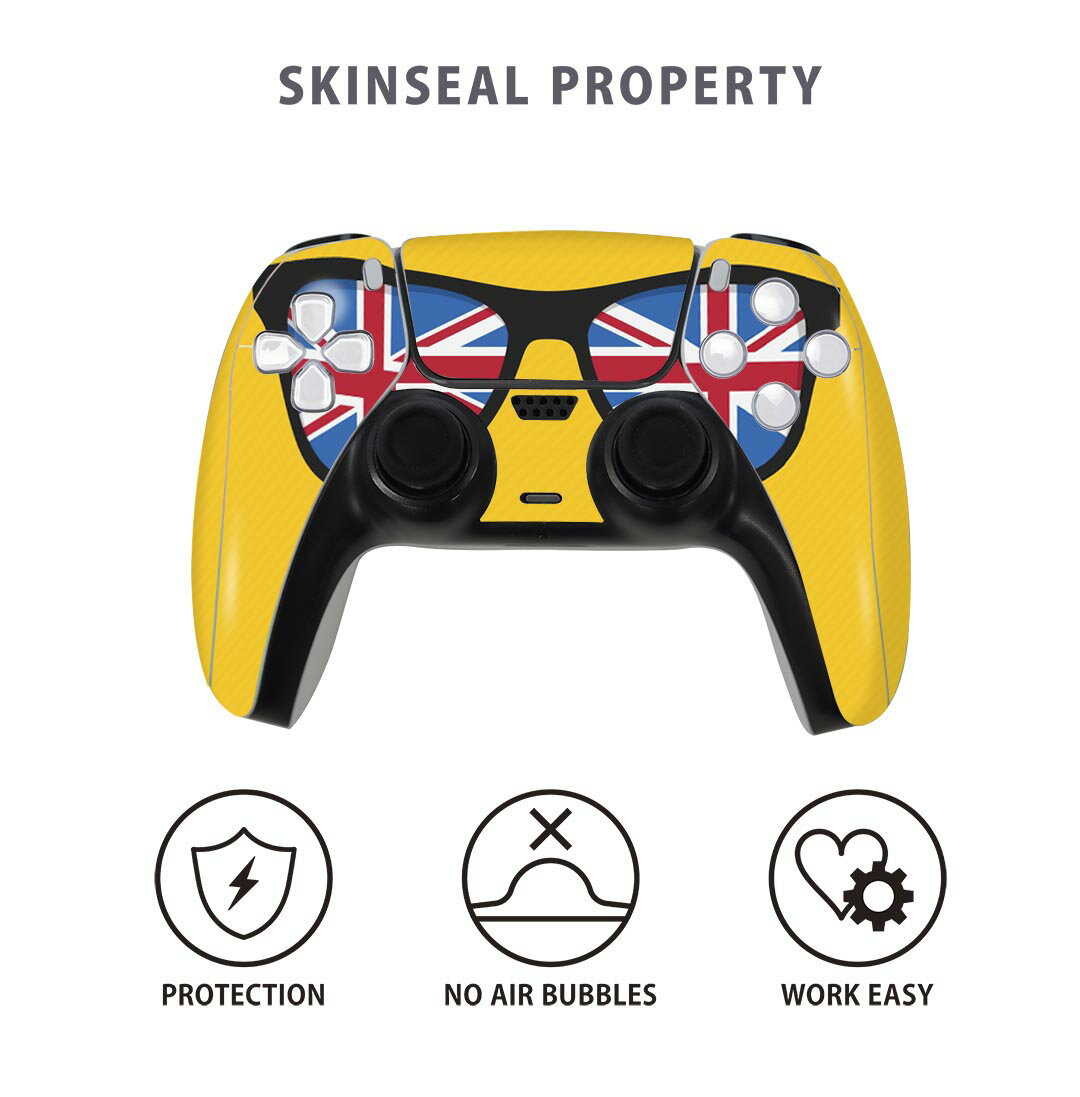 PS5用 ワイヤレスコントローラー 専用 スキンシール おしゃれなスキンシール 貼るだけでかんたんドレスアップ 気軽に着せ替えが楽しめるデザインステッカー