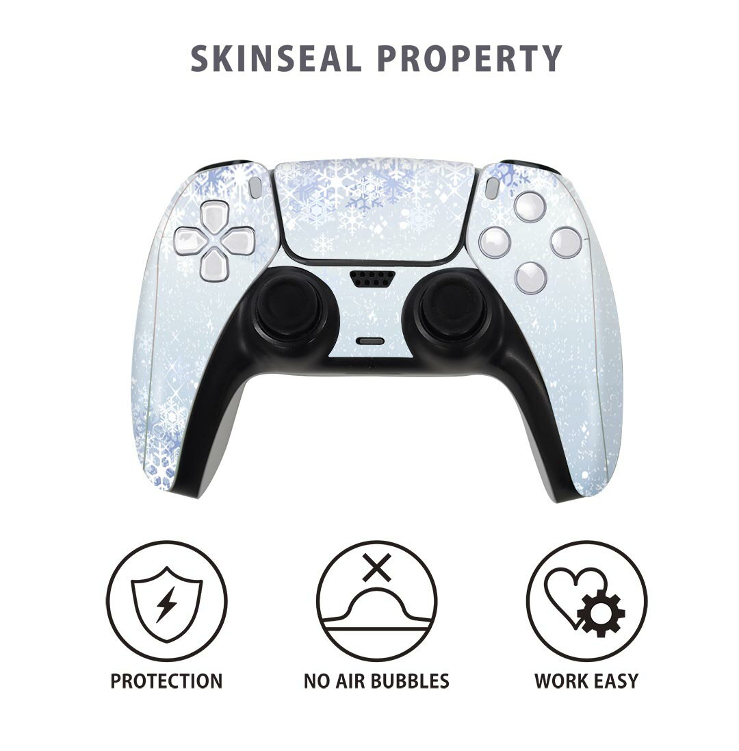 PS5用 ワイヤレスコントローラー 専用 スキンシール おしゃれなスキンシール 貼るだけでかんたんドレスアップ 気軽に着せ替えが楽しめるデザインステッカー