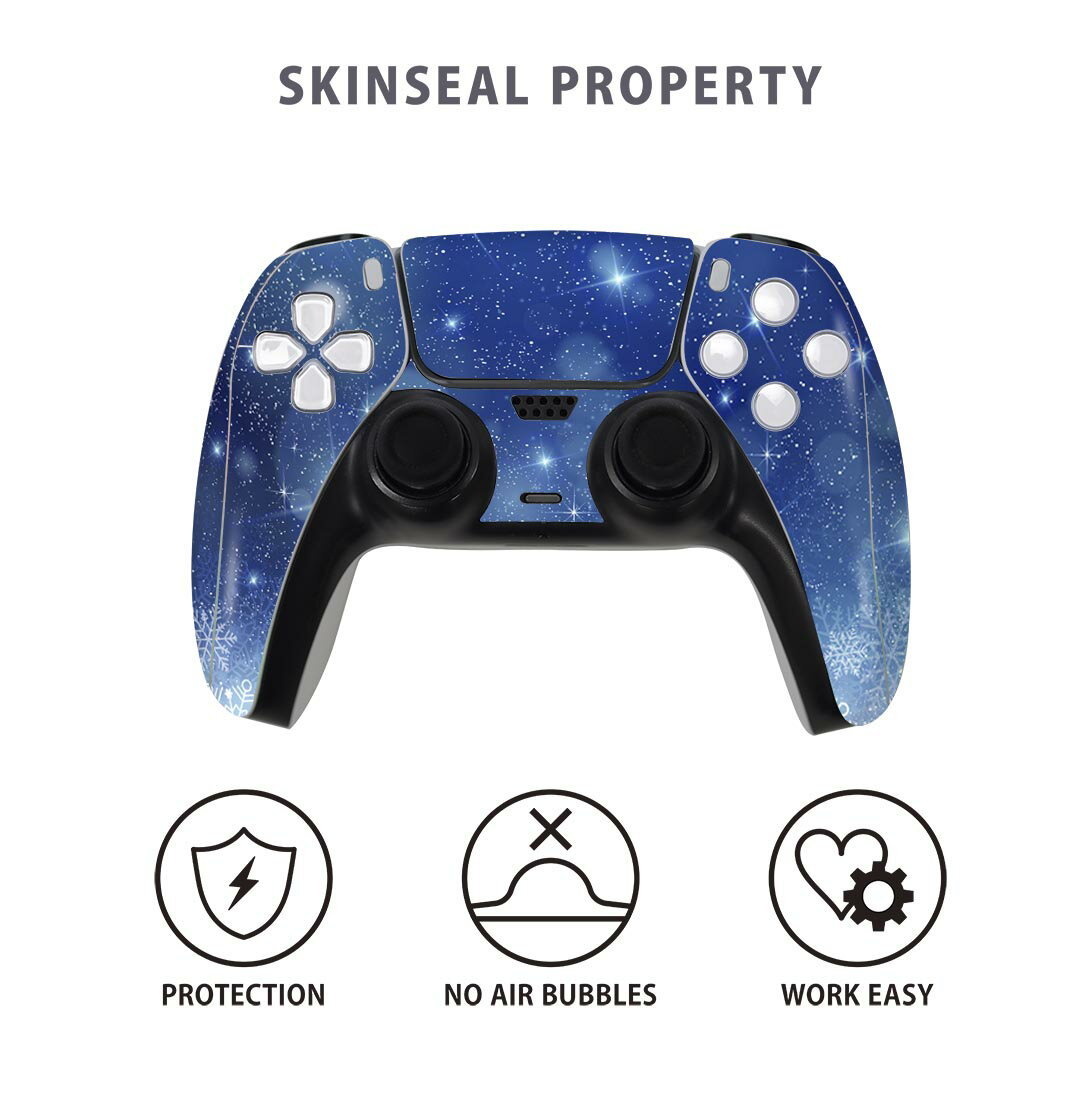 PS5用 ワイヤレスコントローラー 専用 スキンシール おしゃれなスキンシール 貼るだけでかんたんドレスアップ 気軽に着せ替えが楽しめるデザインステッカー