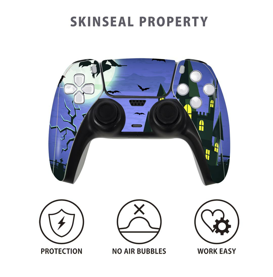 PS5用 ワイヤレスコントローラー 専用 スキンシール おしゃれなスキンシール 貼るだけでかんたんドレスアップ 気軽に着せ替えが楽しめるデザインステッカー 2