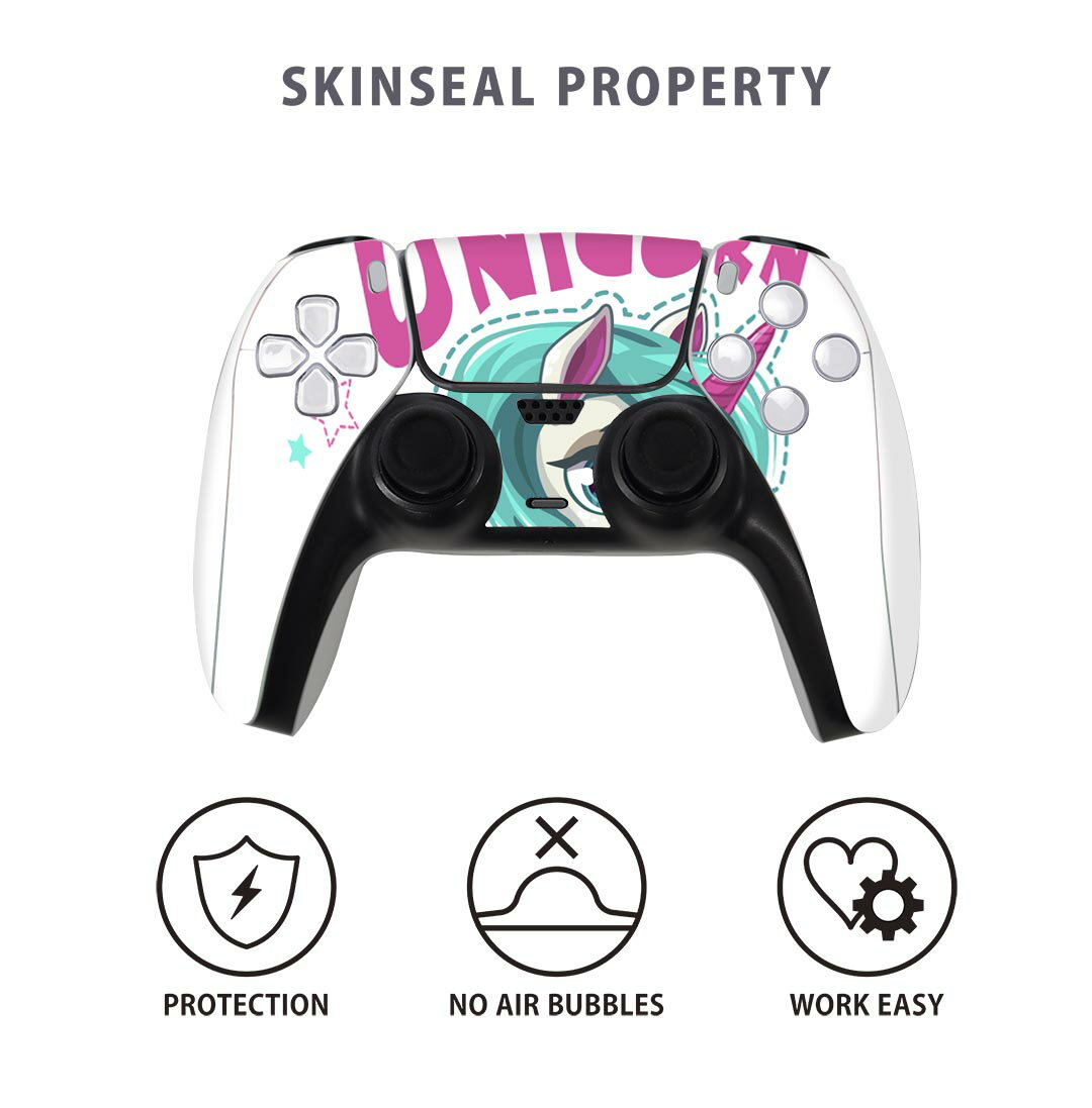 PS5用 ワイヤレスコントローラー 専用 スキンシール おしゃれなスキンシール 貼るだけでかんたんドレスアップ 気軽に着せ替えが楽しめるデザインステッカー