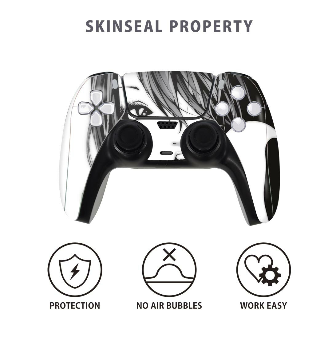 PS5用 ワイヤレスコントローラー 専用 スキンシール おしゃれなスキンシール 貼るだけでかんたんドレスアップ 気軽に着せ替えが楽しめるデザインステッカー